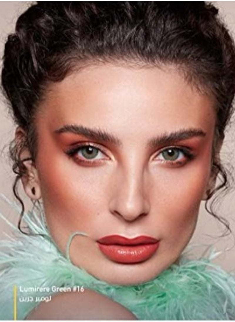 Dahab - DAHAB SOFT CONTACT LENSES LUMIRERE GREEN #16 - Image 1