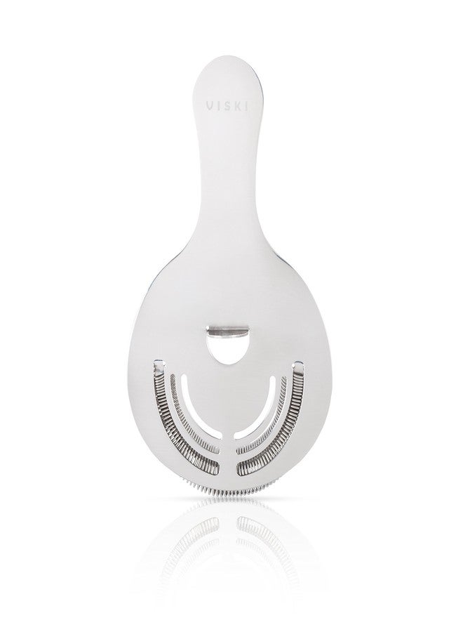 Viski Hawthorne and Bartending Strainer - Stainless Steel Bar Cocktail Strainer for Drinks with Handles - Image 1