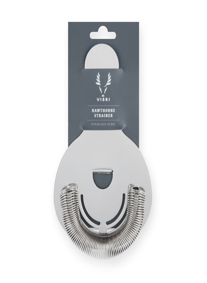 Viski Hawthorne and Bartending Strainer - Stainless Steel Bar Cocktail Strainer for Drinks with Handles - Image 4