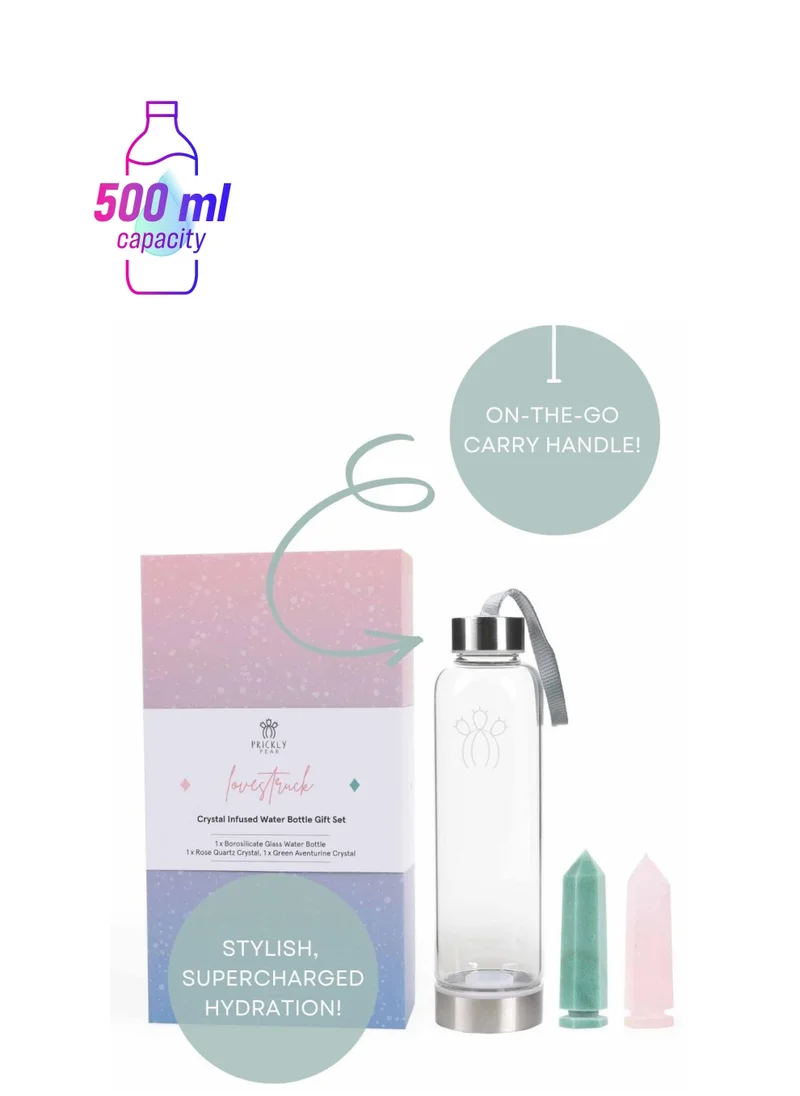 Prickly Pear Prickly Pear Lovestruck Crystal Infused Water Bottle - Energized Drinkware