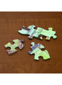 Bits and Pieces Bits and Pieces - 1000 Piece Glow in The Dark Puzzle - Winter's Dawn, Snowy Winter, Wolf - by Artist Jeff Tift - 1000 pc Jigsaw  - Image 1