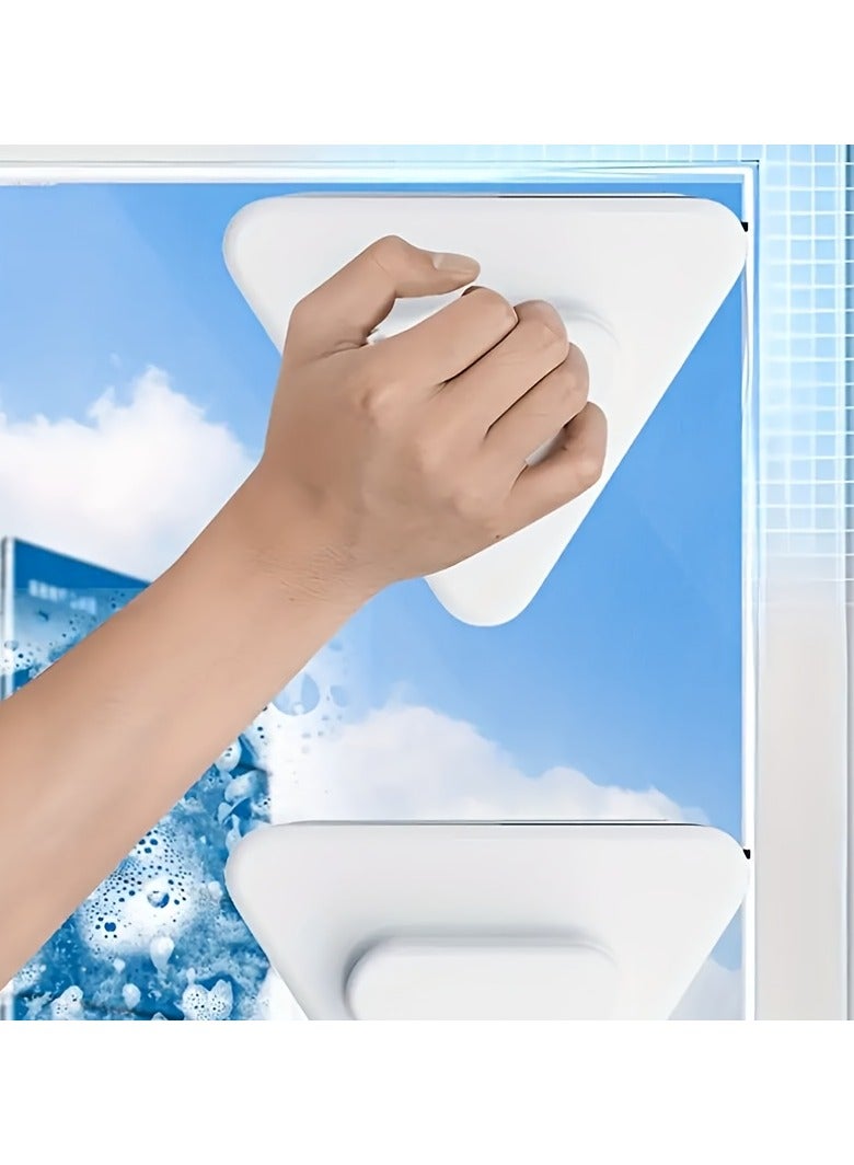 AROAQ Magnetic Window Wiper, a Dual-Sided Tool for Cleaning Glass, Made from Durable Plastic, Perfect for Tall Windows - Image 2