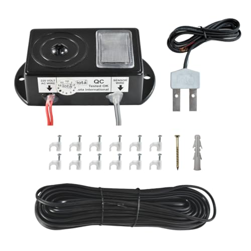 iota Water Tank Alarm Kit - Overflow Control Bell, 220V Powered, Human Voice, Includes Water Alarm, Sensor, 40 Feet Wire, Wire Clips, Gitti & Screws - Made in India - Image 2