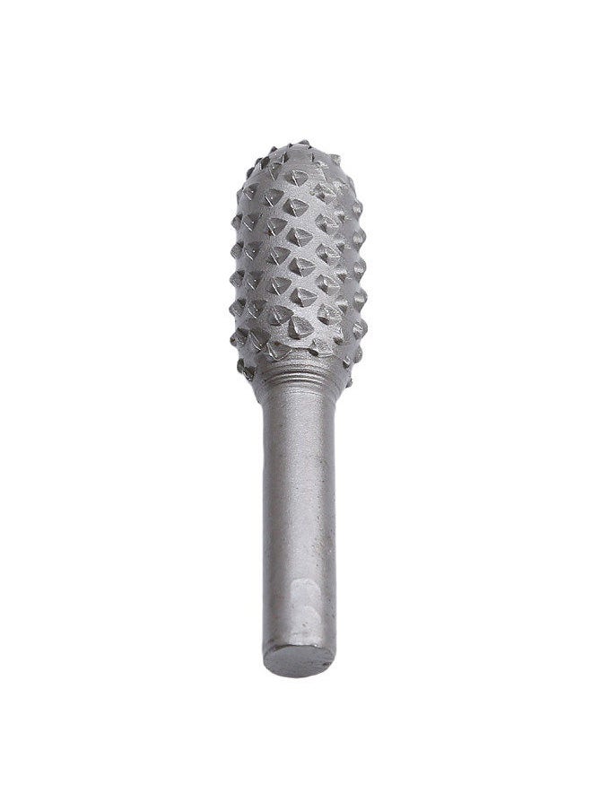 Generic - 5 PCS Rotary Burr Rasp Wood Plastic Carving File Woodworking Drill Bit 1/4-inch Round Shank Chisel Embossed Deburring Polishing Grinding Head - Image 1