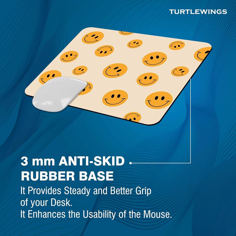 TURTLEWINGS | Mousepad | Inspirational Quote Mousepad – 22x18 cm, 3mm Thick | Abstract Design Non-Slip Rubber Base | Office, Study & Gaming Use | Premium Smooth Surface 222 (1) - Image 2