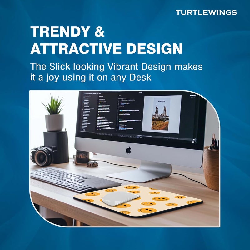 TURTLEWINGS | Mousepad | Inspirational Quote Mousepad – 22x18 cm, 3mm Thick | Abstract Design Non-Slip Rubber Base | Office, Study & Gaming Use | Premium Smooth Surface 222 (1) - Image 5