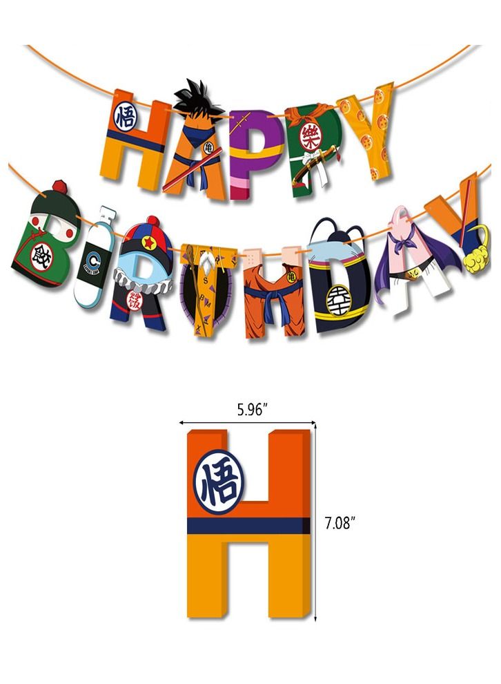 Beauenty Dragon ball ManThemed Birthday Party Decoration - Image 4