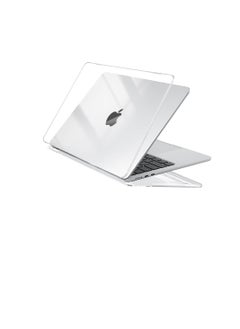 Zexen Case Compatible for New MacBook Air 13.6 inch M3 A3113 M2 A2681 with Touch ID, 2024 2023 2022 Release, Plastic Hard Shell, Smooth Shiny Surface, Crystal Clear  - Image 1