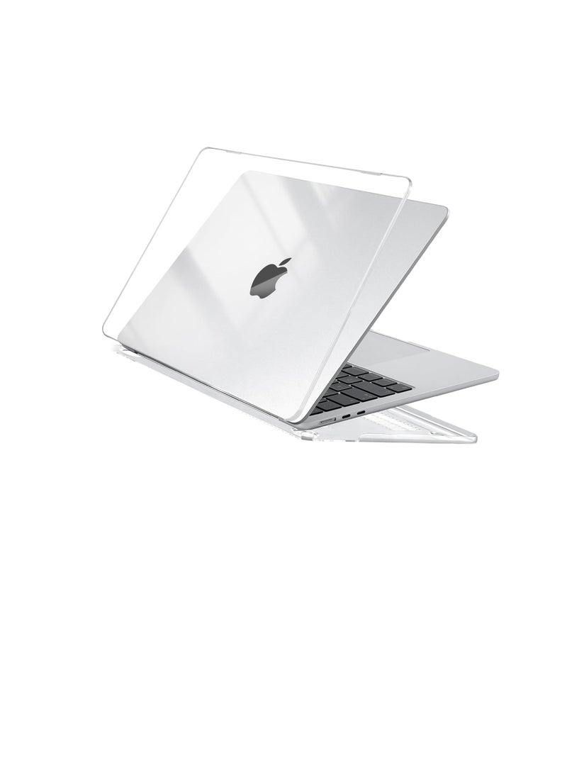 Zexen - Case Compatible for New MacBook Air 13.6 inch M3 A3113 M2 A2681 with Touch ID, 2024 2023 2022 Release, Plastic Hard Shell, Smooth Shiny Surface, Crystal Clear - Image 1