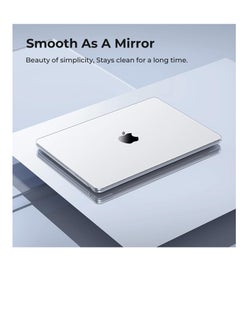 Zexen Case Compatible for New MacBook Air 13.6 inch M3 A3113 M2 A2681 with Touch ID, 2024 2023 2022 Release, Plastic Hard Shell, Smooth Shiny Surface, Crystal Clear  - Image 2