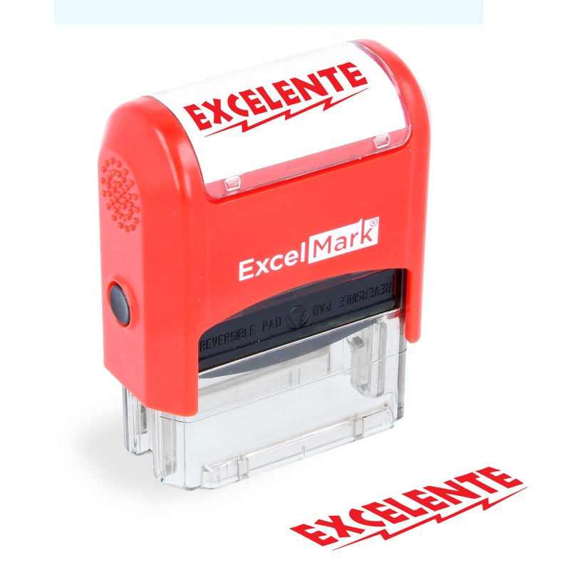 ExcelMark Self-Inking Rubber Teacher Grading Stamp - Excelente - Image 1
