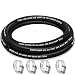 HOUSN HOUSUN Fuel Line 12 Inch ID Fuel Hose 5FT J30R7 Fuel Line Hose NBR with 4 Clamps - Image 2