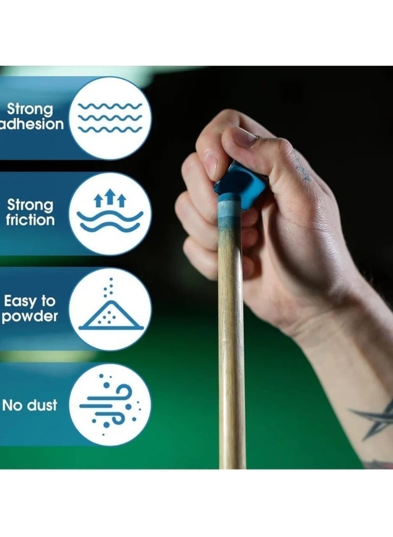 Master Premium Billiard Pool Cue Chalk Set - Enhanced Grip, Reduced Miscues & Dust-Free Long-Lasting Performance - Image 3