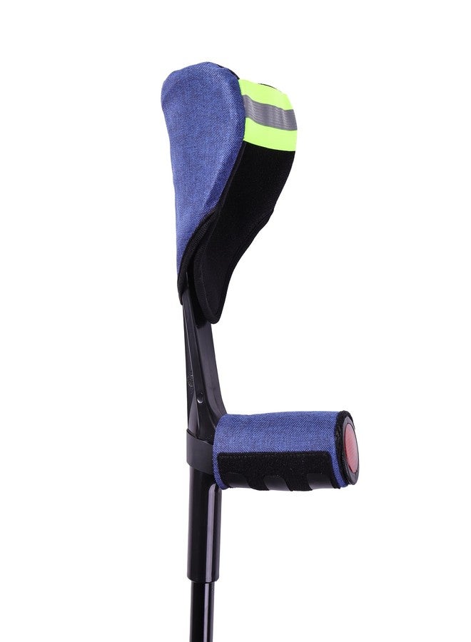 lefeke Forearm Crutch Pads and Hand Grip Covers for Open Cuff Crutches Forearm Crutches Accessories ,Moisture Wicking Breathable Forearm Crutch Covers with Elastic Strap Increases Walking Comfort（Only 1 set） - Image 1