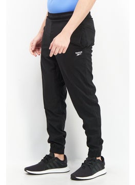 Reebok Men Sportswear Fit Brand Logo Training Jogger Pants, Black  - Image 2