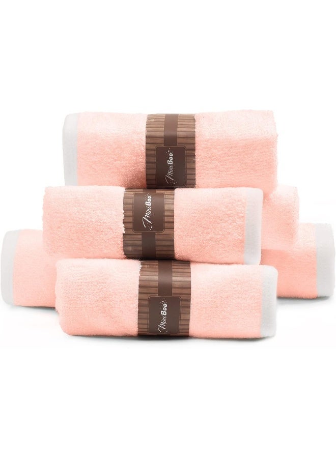 MINIBOO Premium Baby Washcloths for Sensitive Skin - Extra Soft and Absorbent Rayon from Bamboo Face Cloths and Newborn Bath Face Towel - Perfect as Baby Gifts - Image 3