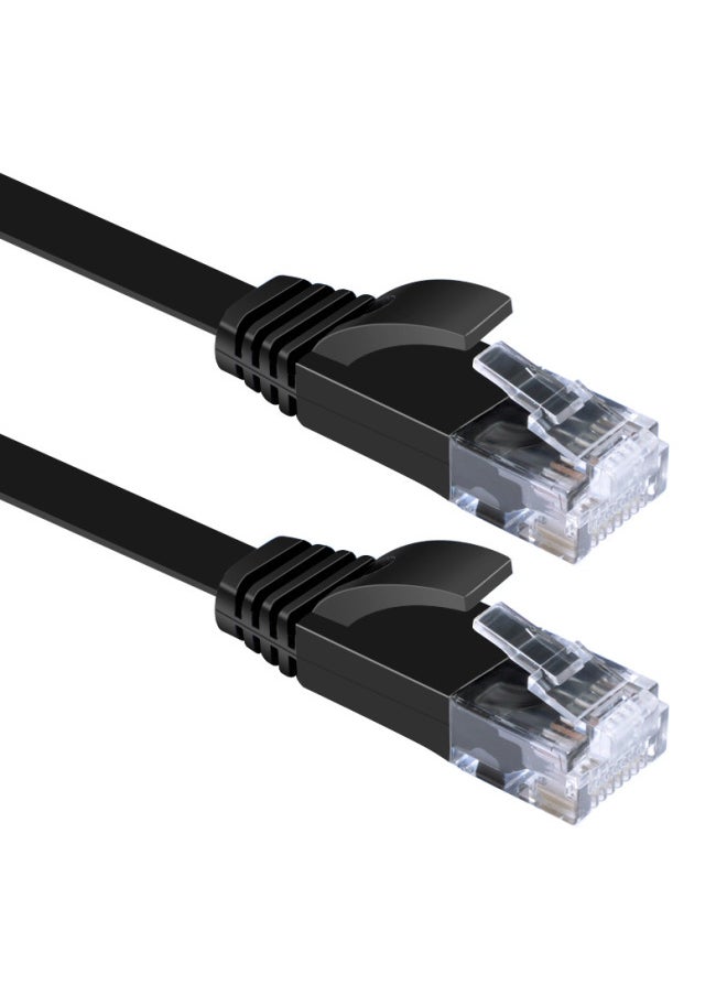 Generic [Source Factory] Category 6 Gigabit Pure Copper Network Cable Home Office High-speed Transmission Computer Broadband Cable-Color:Six Types Of Black Flat Wire [gigabit Network Cable] Pure Copper Core★Gigabit Full Speed-Line Length:5 M  - Image 5
