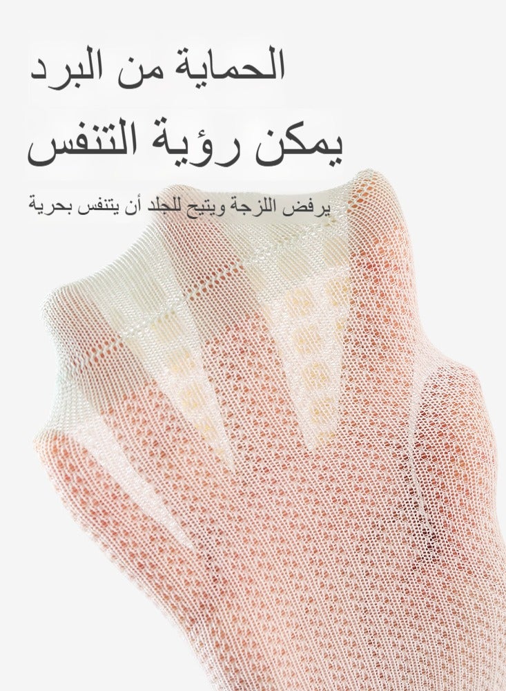 بيبي 3 قطع من جوارب الأطفال القطنية الناعمة غير القابلة للانزلاق والقابلة للتنفس للأطفال الصغار والأولاد والبنات - مقاس واحد، أزرق - Image 4