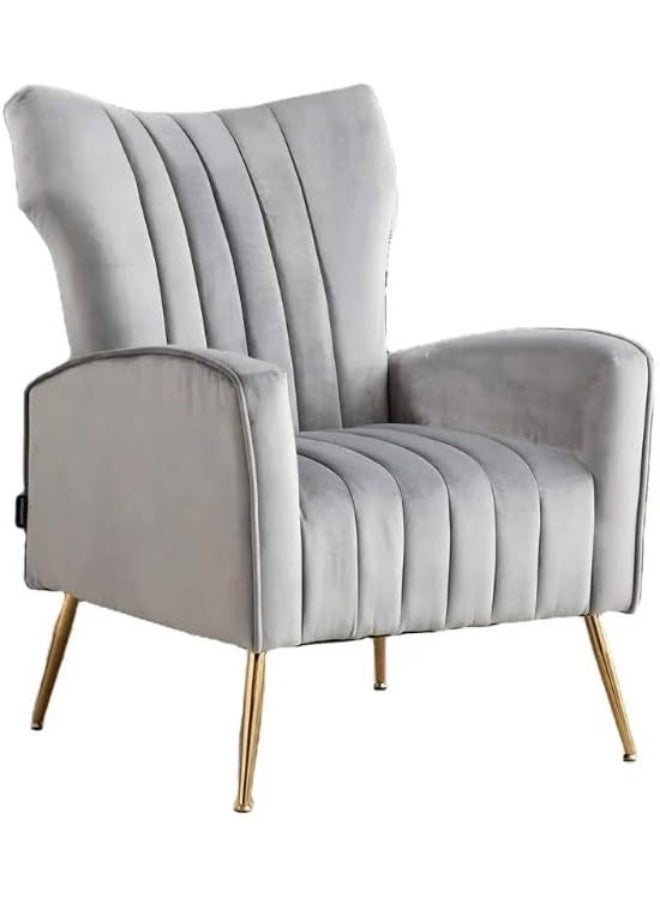 Poppins Home Poppins HOME New Modern Design Living Room Arm Chair (Light Grey) - Image 3