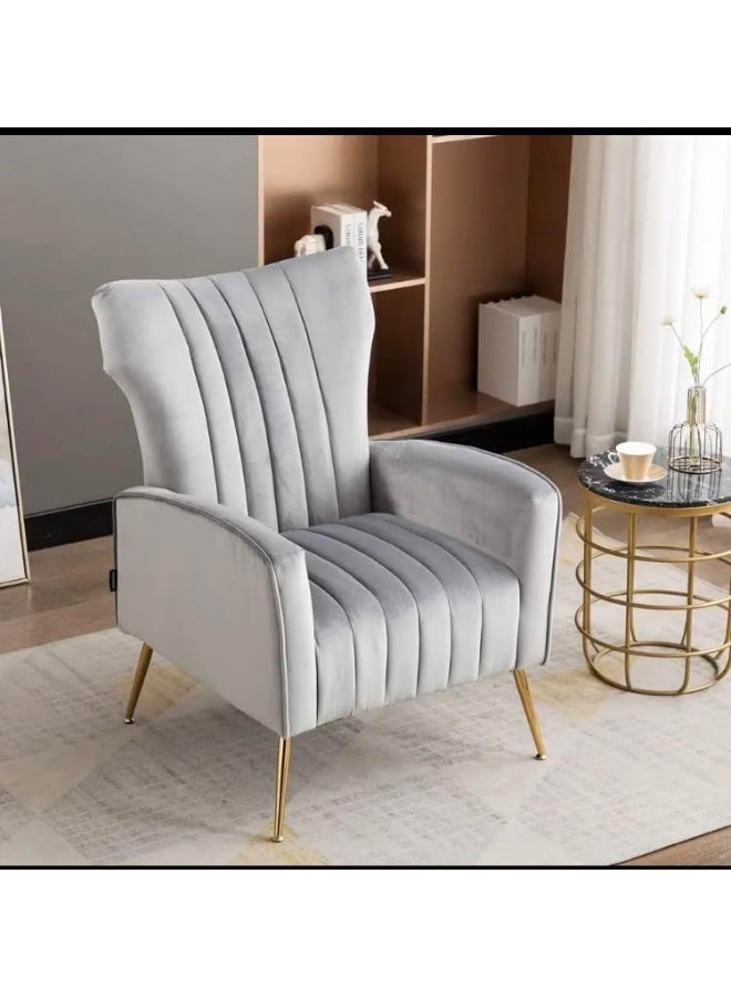 Poppins Home Poppins HOME New Modern Design Living Room Arm Chair (Light Grey) - Image 2