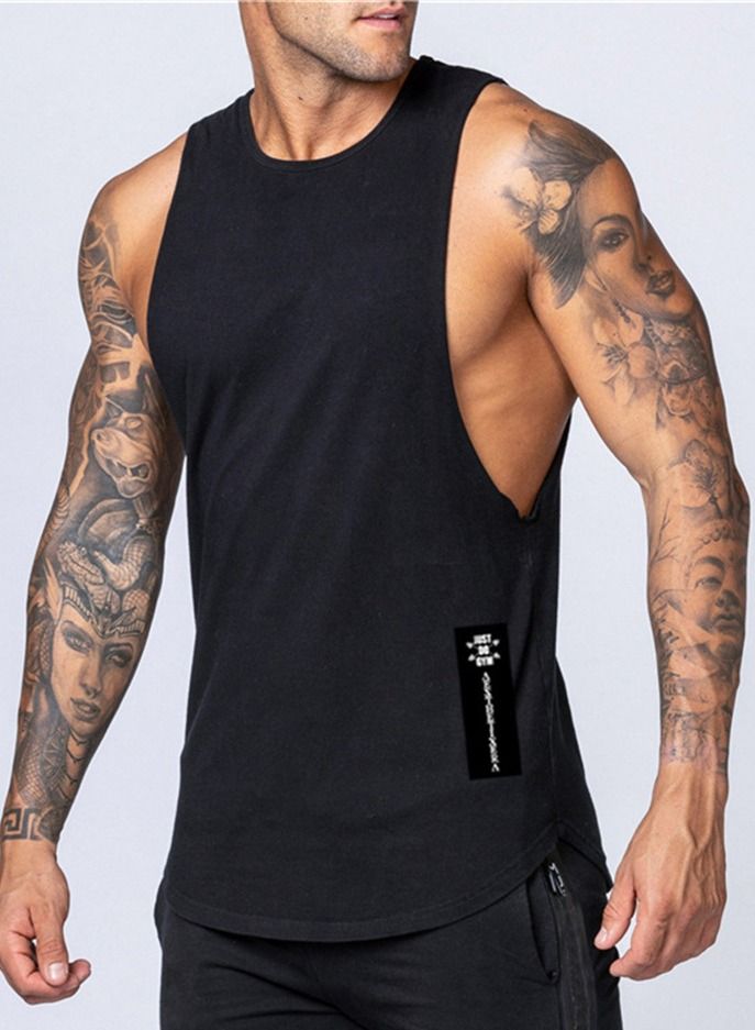 Loquat Right Long Marker Sports Vest Black - Image 1