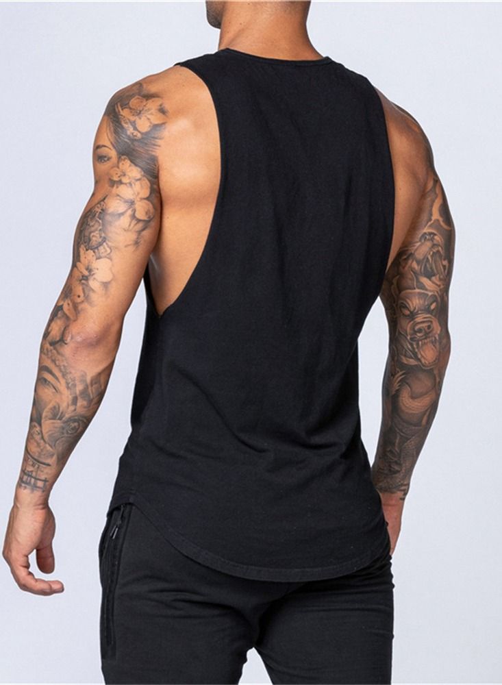 Loquat Right Long Marker Sports Vest Black - Image 2