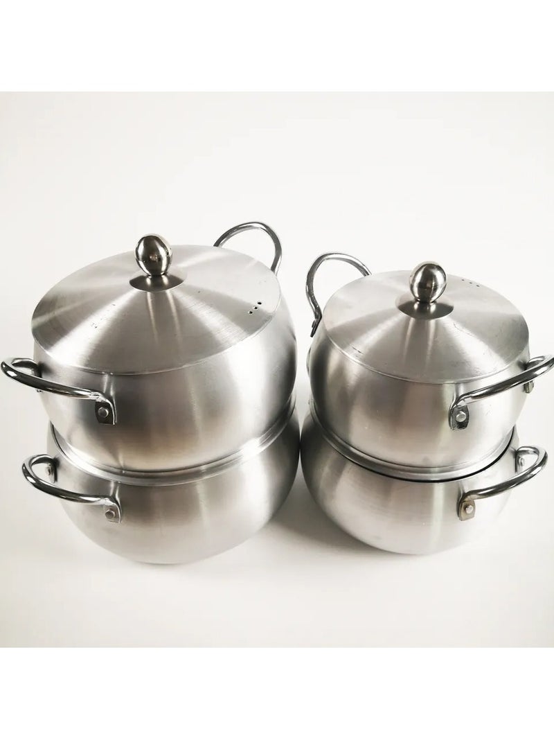 DubaiGallery Belly Shape Aluminium Cooking Pot 5pc - Image 3