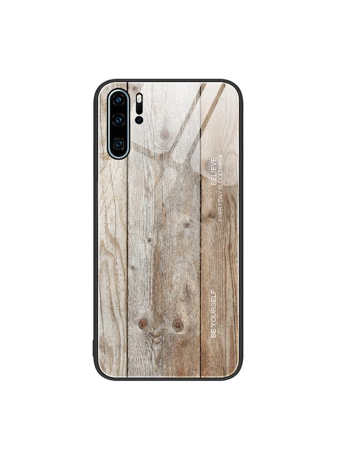 Green Tiger Case For Huawei P30 Pro Wood Grain Glass Protective Case - Image 1