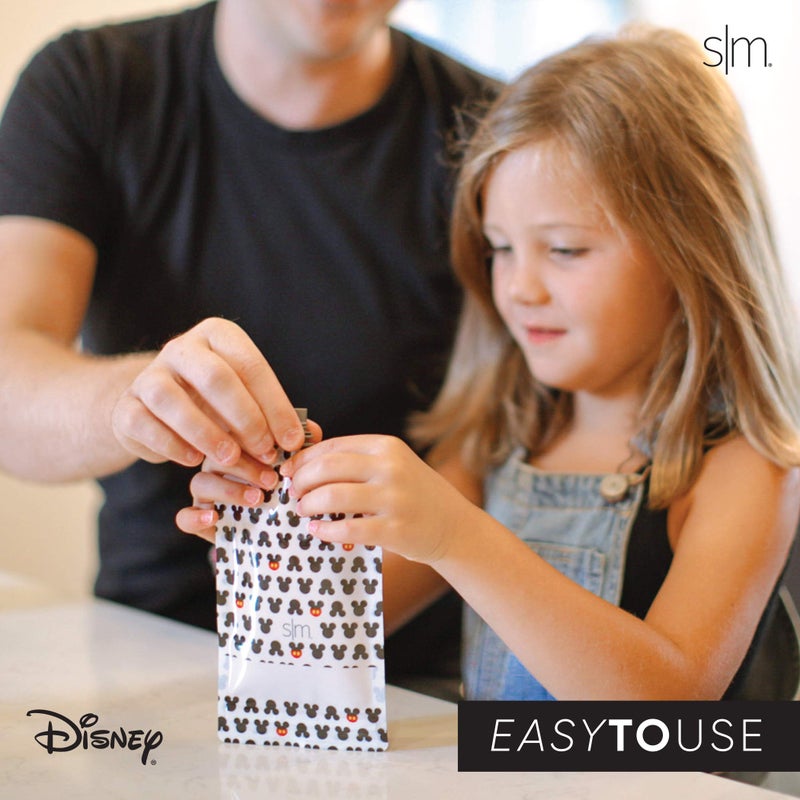 Simple Modern Disney Reusable Baby Food Pouches for Toddlers | BPA Free Plastic, Food Safe, Freezer Safe | Refillable for Applesauce Yogurt & Puree Squeeze Pouch | 10 pack | 5oz | Disney Princesses - Image 3