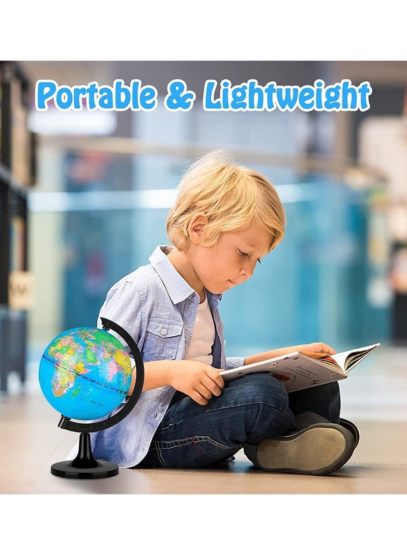ATKET World Mini Globe For Kids Learning With Axis 14.2cm Diameter - Image 4