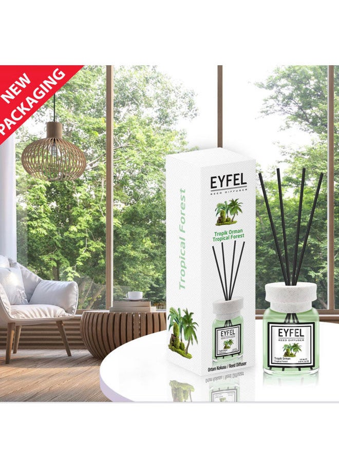 EYFEL - Eyfel Reed Diffuser Tropical Forest – Tropik Orman Room Air Freshener 120ml - Image 1