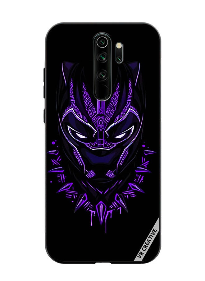 VR CREATIVE - Protective Case Cover For Xiaomi Redmi Note 8 Pro Black Panther Design Multicolour - Image 1