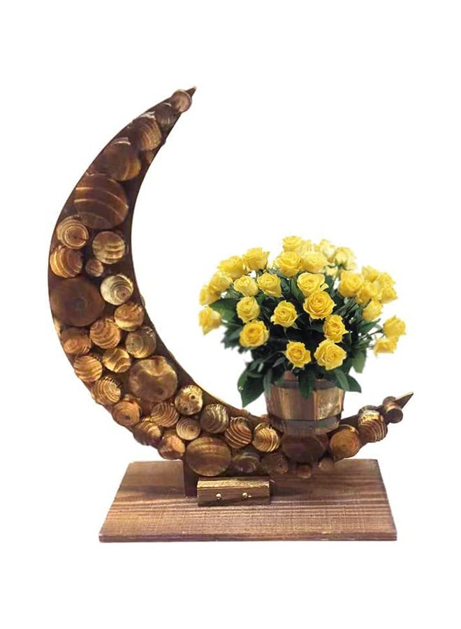HOME TASTE Hometaste Wooden Hanging Flower Vases Garden Decoration Hanging Garden Planter Flower Container Flower Planter Decorative Wood Pots Vases Outdoor Indoor Pots (Style_2) 