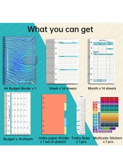 Y&D A6 Loose Leaf Notebook Set Pu Leather Loose Leaf Notebook Cash Budget Ledger Plan Notebook Plan Monthly Plan Manual Ledger  - Image 4