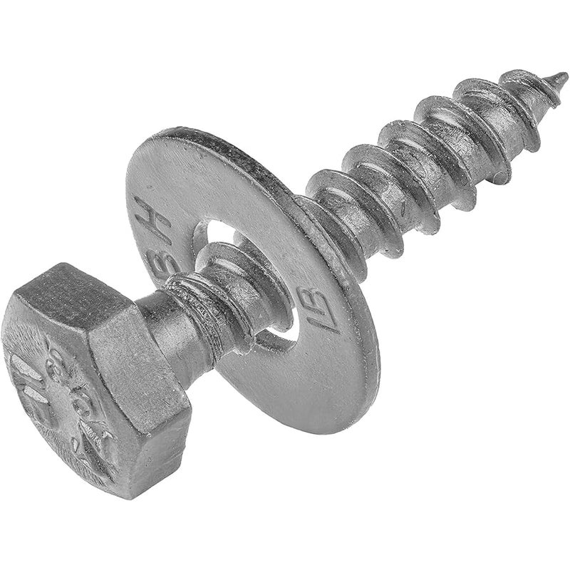 MAKERS BOLT 1/4 x 1-1/2 (100 Pack) Lag Screw Kit, 100 Screws and 100 washers, Hot Dip Galvanized, Meets ASME B18.2.1 Industrial/Commercial Grade by Makers Bolt - Image 1