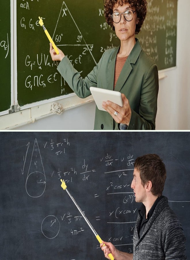 CANIPHA 2 Pcs Retractable Teacher Pointer Finger, Telescopic Hand Pointer Teacher Pointers for Classroom, Mini Extendable Pointer Finger Pointer Stick Elementary School Kindergarten Teacher Supplies (Yellow) - Image 5