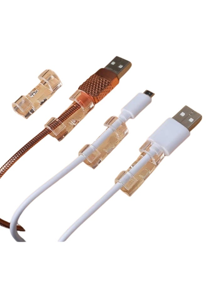 Clear Cable Clips – Self-Adhesive Wire Holder and Organizer for Wall Mounting, Perfect for Managing Charger Cords, TV Cables, Computer Wires, and USB Lines – Strong Adhesive Multi-Use Cable Organizers for Home, Office, and Car – 20 Pieces, Clear - Image 5