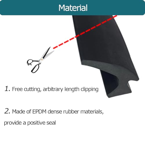Tintvent RV Window Seal, Windshield Weather Stripping for Automotive, Boat, Truck and Van, 26Feet (8 Meter) - Image 4