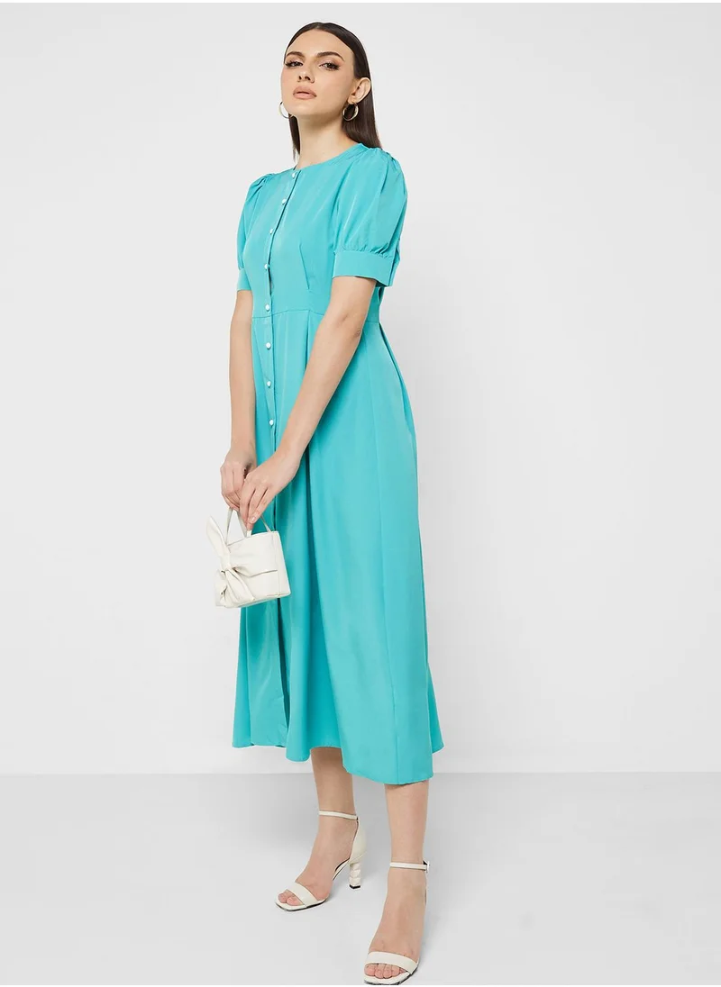 ELLA Buttong Down Shirt Dress