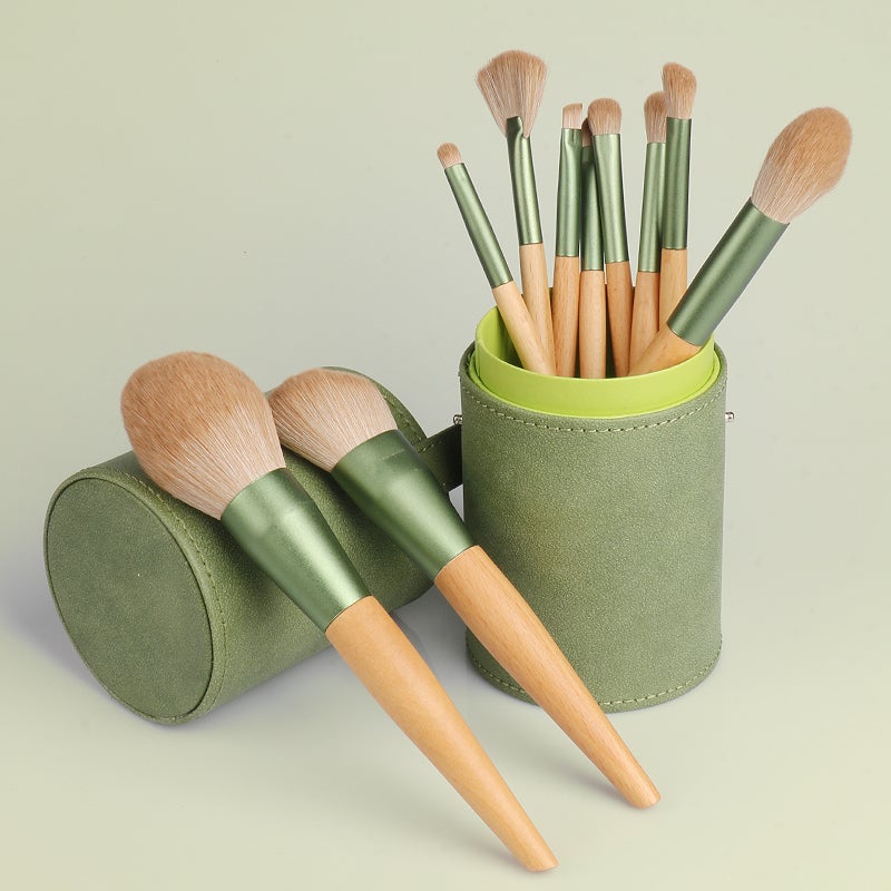Cosmetic Brush Storage Holder – Portable Dustproof Box with Lid for 14 Brushes - Image 3