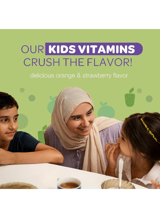 Noor Vitamins Halal Vitamins, Kids Vitamins, Kids Multivitamin Gummies : Vitamin C For Kids, D3, And Zinc For Immunity, B6 B12 For Energy. Non-Gmo, Halal Gummies - 90 Count Gummy Vitamins For Kids - Image 4