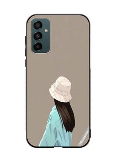 Protective Case Cover For Samsung Galaxy F13/M13 Brown Hat Girl Design Multicolour