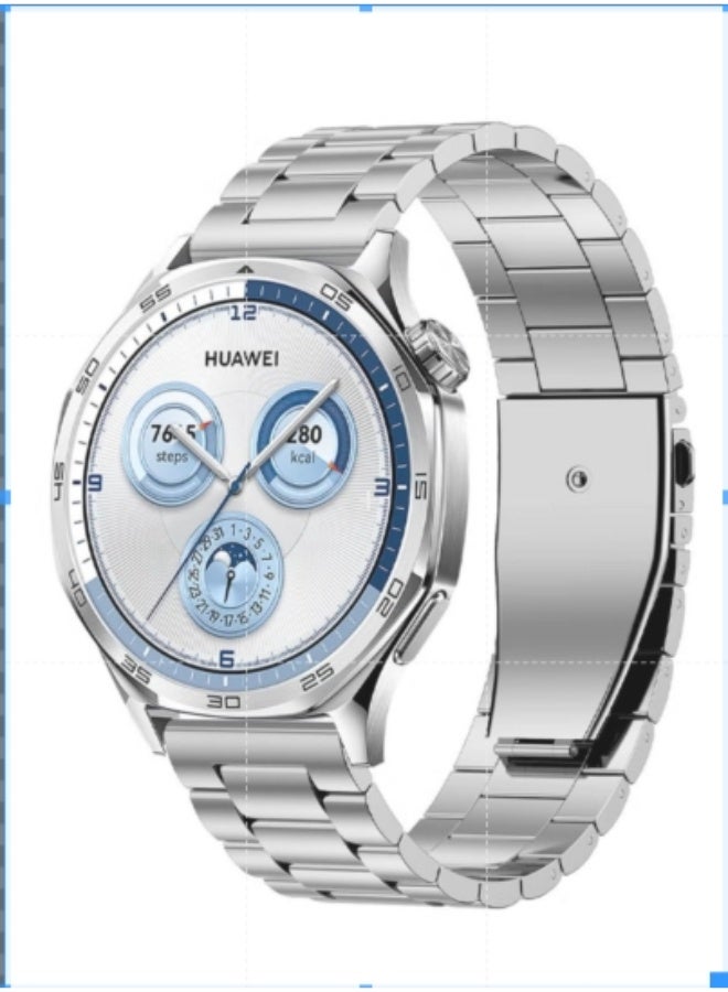 أنمي سوار من الفولاذ المقاوم للصدأ متوافق مع ساعة هواوي جي تي 5/جي تي 5 برو 46 مللي متر 2024 ، 22 مللي متر حزام معدني من الفولاذ المقاوم للصدأ لساعة هواوي جي تي 4 / جي تي 4 برو / ساعة 4/4 برو ، نمط الأعمال للرجال والنساء