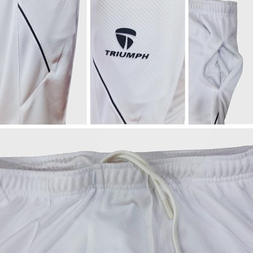 TRIUMPH Cricket Whites T-Shirt and Pant for Men | Regular Fit Cricket Uniform Size XS - Image 5