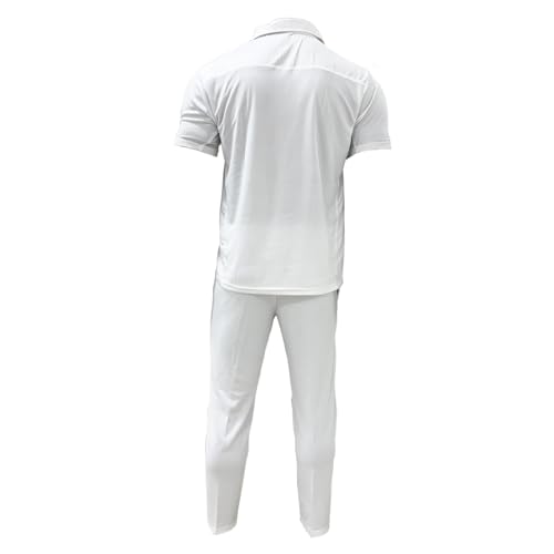 TRIUMPH Cricket Whites T-Shirt and Pant for Men | Regular Fit Cricket Uniform Size XS - Image 2