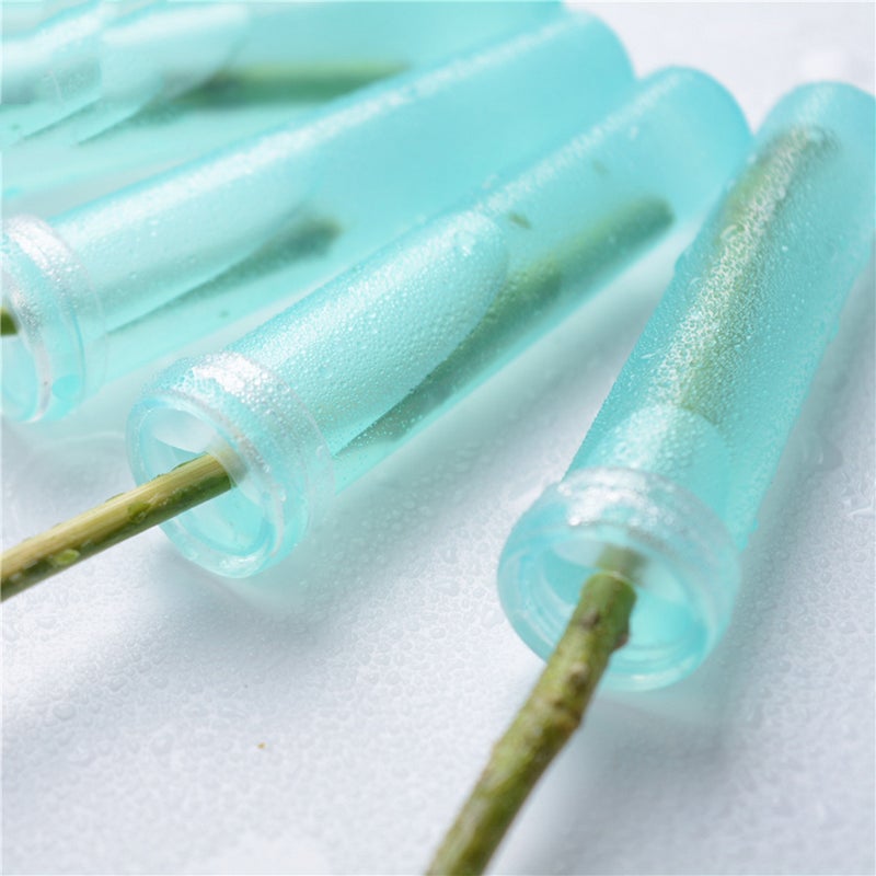 100PCS Floral Water Tubes Flowers Storage Small Test Flower Shop Supplies Flower Holder (Sky ) - Image 2