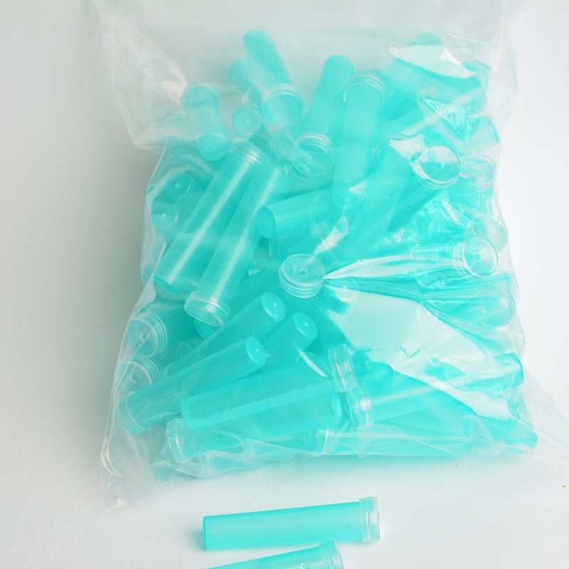 100PCS Floral Water Tubes Flowers Storage Small Test Flower Shop Supplies Flower Holder (Sky ) - Image 3