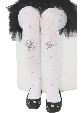 DayMod Gold Kids Tights White 