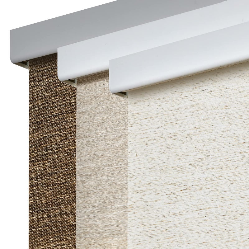 Persilux Free-Stop Cordless Light Filtering Roller Shades for Windows (Khaki 25" x 72") Natural Woven Fabric UV Protection Privacy Roller Blinds for Windows Blinds for Doors, Home, Office, Kitchen - Image 1