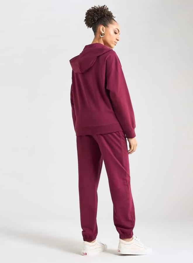 Splash FAV Kangaroo Pocket Detail Zip Through Hoodie and Joggers Set